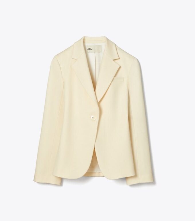 Blazer aus gerafftem Twill Blazer aus gerafftem Twill