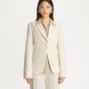 Blazer aus gerafftem Twill Blazer aus gerafftem Twill