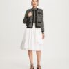 Blumen-Jacquard-Kendra-Strickjacke Blumen-Jacquard-Kendra-Strickjacke
