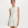 Blumiges Baumwollpopeline-Kleid Blumiges Baumwollpopeline-Kleid
