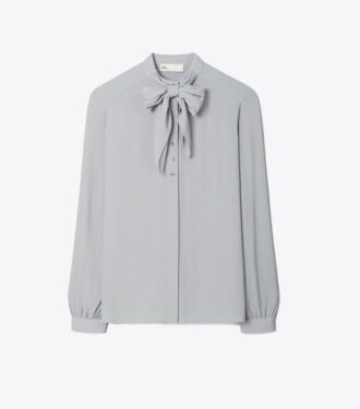 Bluse mit Georgette-Schleife