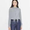 Bluse mit Georgette-Schleife Bluse mit Georgette-Schleife
