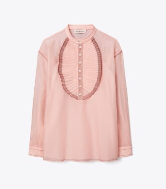 Bluse mit Rüschenfront