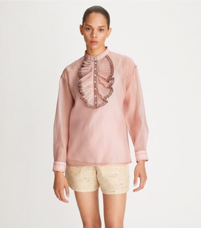 Bluse mit Rüschenfront Bluse mit Rüschenfront