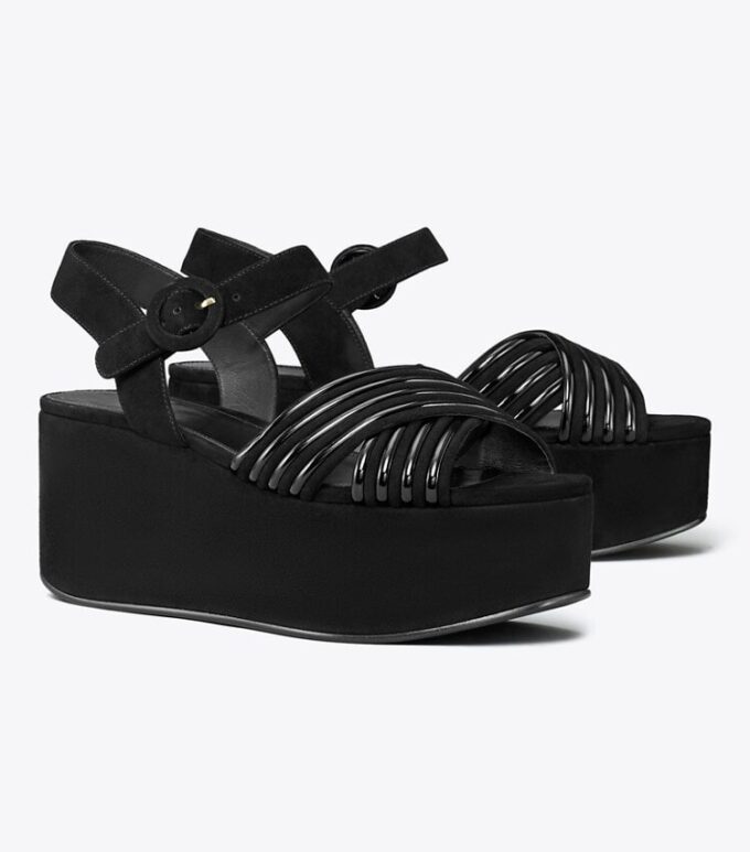 Bombe Cross-Strap Plateausandale Bombe Cross-Strap Plateausandale
