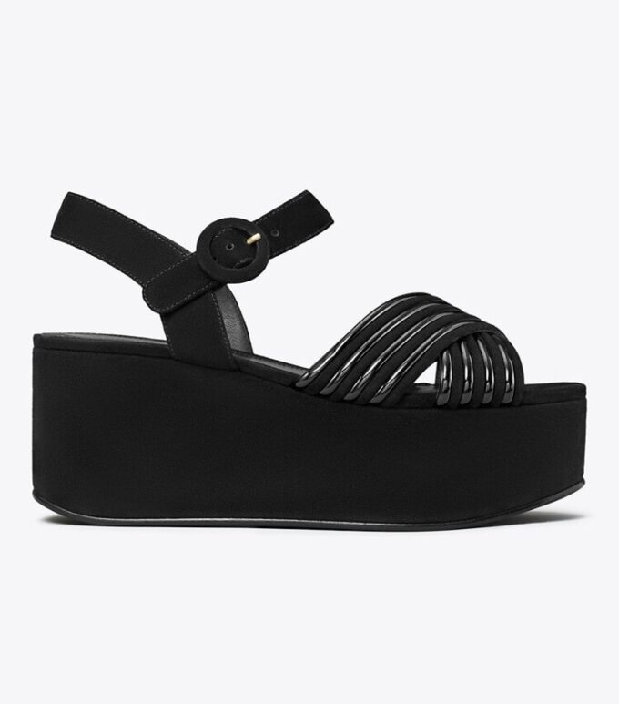 Bombe Cross-Strap Plateausandale Bombe Cross-Strap Plateausandale