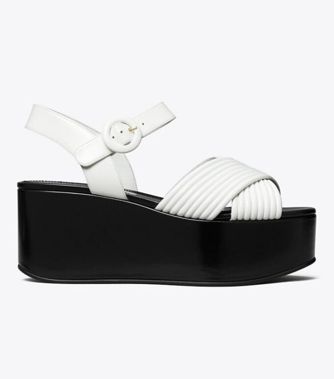 Bombe Cross-Strap Plateausandale Bombe Cross-Strap Plateausandale