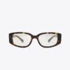 Brille mit durchbrochenem Rechteckrahmen Brille mit durchbrochenem Rechteckrahmen