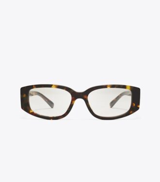 Brille mit durchbrochenem Rechteckrahmen