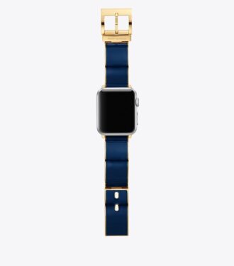 Buddy Bangle Band für Apple Watch®, goldfarben/marineblau, 38 mm x 40 mm