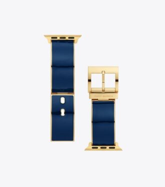 Buddy Bangle Band für Apple Watch®, goldfarben/marineblau, 38 mm x 40 mm