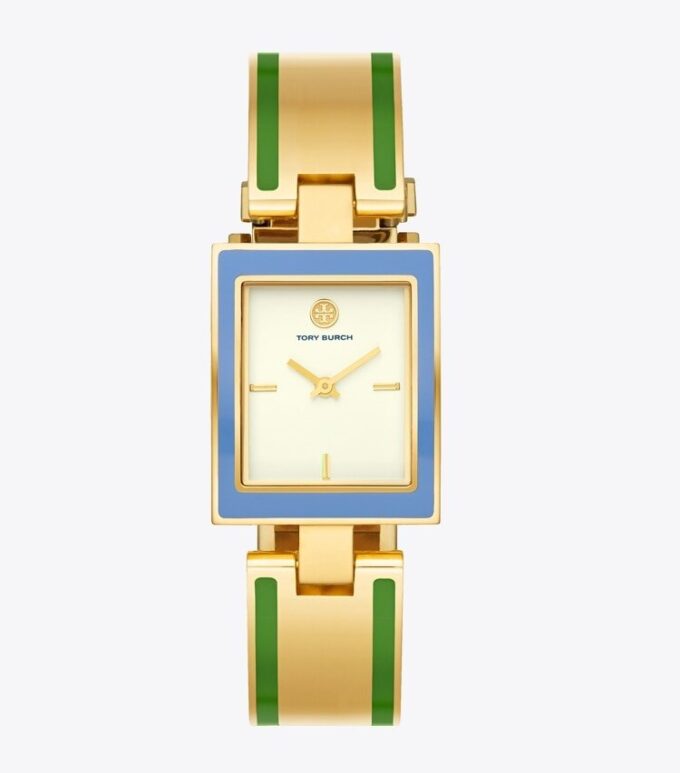 Buddy Bangle Uhr, goldfarben/mehrfarbiges Edelstahl, 26 x 32 mm Buddy Bangle Uhr, goldfarben/mehrfarbiges Edelstahl, 26 x 32 mm