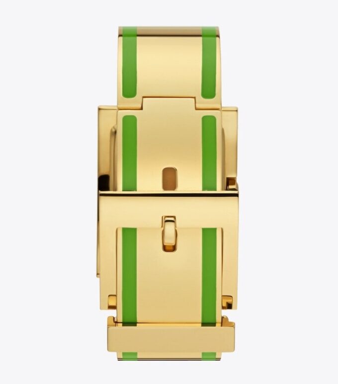 Buddy Bangle Uhr, goldfarben/mehrfarbiges Edelstahl, 26 x 32 mm Buddy Bangle Uhr, goldfarben/mehrfarbiges Edelstahl, 26 x 32 mm