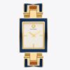 Buddy Bangle Uhr, Marineblau/Goldfarbener Edelstahl, 25 x 32 mm Buddy Bangle Uhr, Marineblau/Goldfarbener Edelstahl, 25 x 32 mm