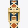 Buddy Bangle Uhr, Marineblau/Goldfarbener Edelstahl, 25 x 32 mm Buddy Bangle Uhr, Marineblau/Goldfarbener Edelstahl, 25 x 32 mm