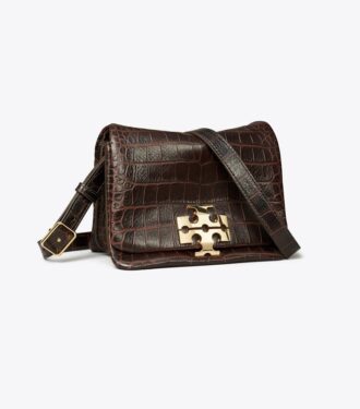 Charlie Schultertasche mit Krokodilprägung