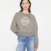 Chenille-Logo-Rundhals-Sweatshirt Chenille-Logo-Rundhals-Sweatshirt