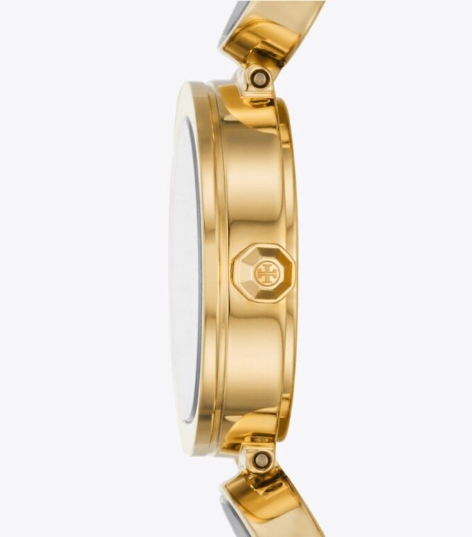 Clock Watch, goldfarbener Edelstahl Clock Watch, goldfarbener Edelstahl