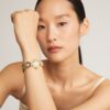 Clock Watch, goldfarbener Edelstahl Clock Watch, goldfarbener Edelstahl