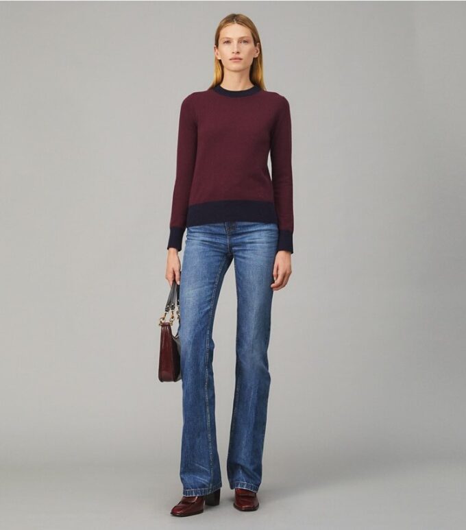 Colorblock-Pullover aus Kaschmir Colorblock-Pullover aus Kaschmir