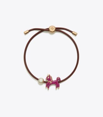 Curiosity Emaille-Pferd-Schiebe-Armband