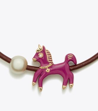 Curiosity Emaille-Pferd-Schiebe-Armband