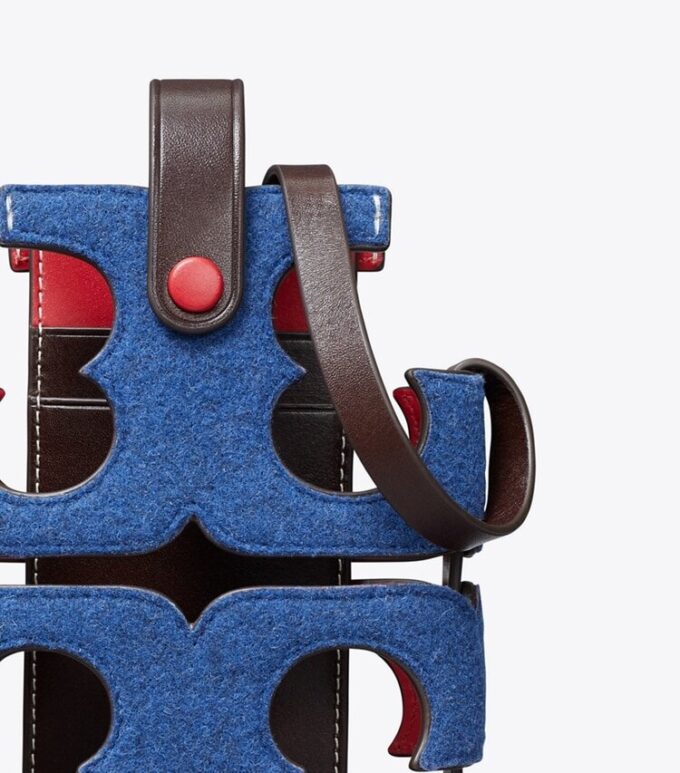 Cut Out Logo Felt Phone Crossbody Cut Out Logo Felt Phone Crossbody