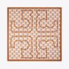 Deco Crane Geo Logo Oversized Seiden-Quadratschal Deco Crane Geo Logo Oversized Seiden-Quadratschal