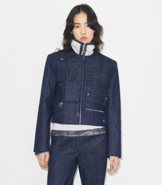 Denim-Handtaschenjacke