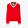 Dreilagiger Colorblock-Pullover Dreilagiger Colorblock-Pullover