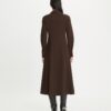 Einfarbiges Krepp-Hemdkleid Einfarbiges Krepp-Hemdkleid