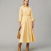 Eleanor-Kleid aus Baumwollpopeline Eleanor-Kleid aus Baumwollpopeline