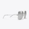 Eleanor Oversized Metall-Sonnenbrille mit quadratischen Gläsern Eleanor Oversized Metall-Sonnenbrille mit quadratischen Gläsern