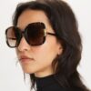Eleanor Oversized Square Sonnenbrille Eleanor Oversized Square Sonnenbrille