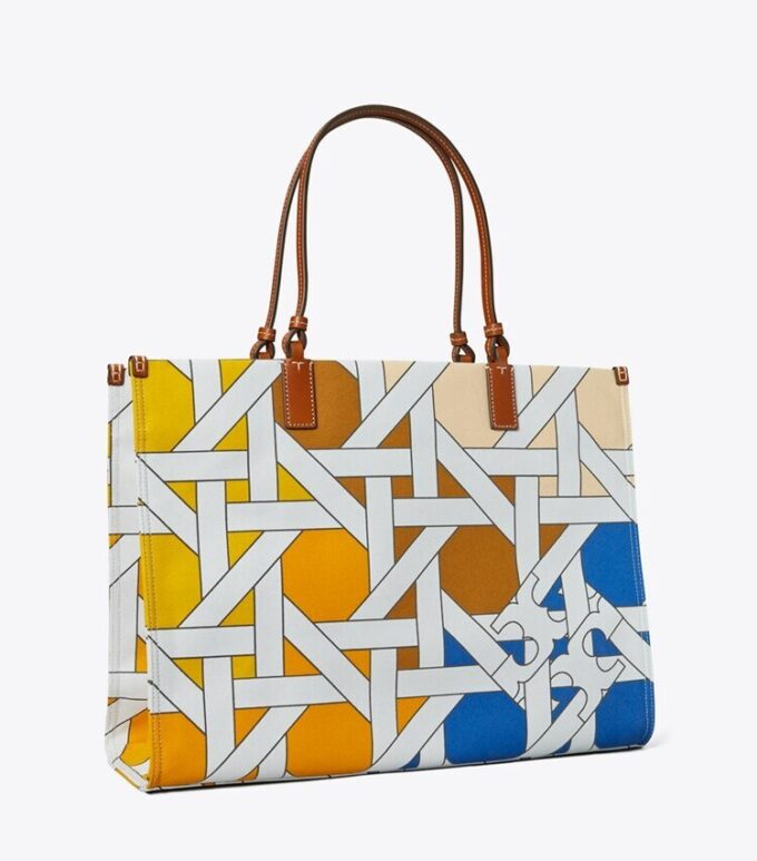 Ella Canvas Basketweave Tote Ella Canvas Basketweave Tote