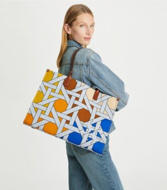 Ella Canvas Basketweave Tote