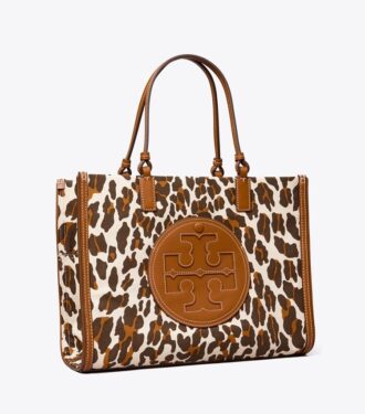 Ella Leopard Canvas Small Tote