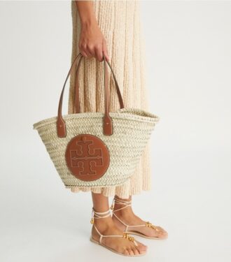 Ella Strohkorb-Tasche
