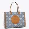 Ella T Monogram Denim Tote Ella T Monogram Denim Tote