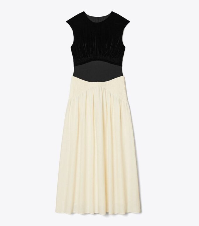 Farbblock-Plisseekleid Farbblock-Plisseekleid
