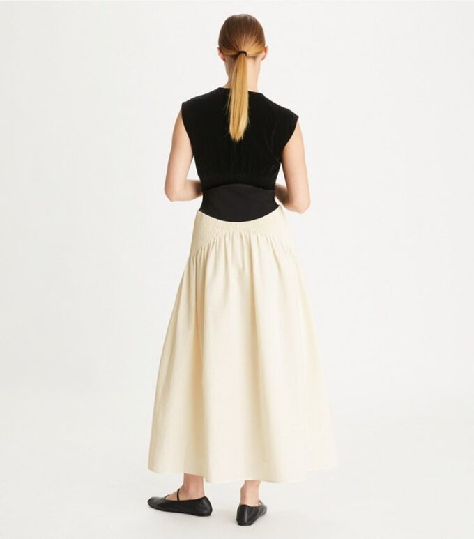 Farbblock-Plisseekleid Farbblock-Plisseekleid