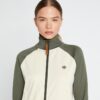 Farbblock-Trainingsjacke mit Reißverschluss