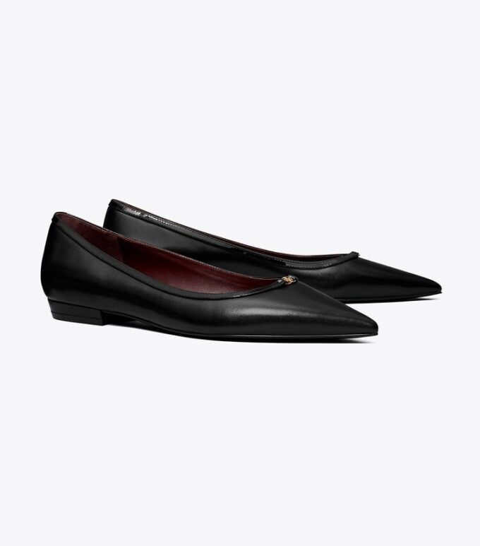 Flache Schuhe mit Double T-Schnalle Flache Schuhe mit Double T-Schnalle