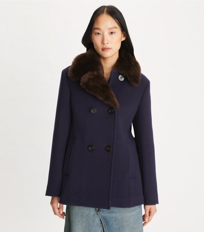 Flanell-Peacoat Flanell-Peacoat