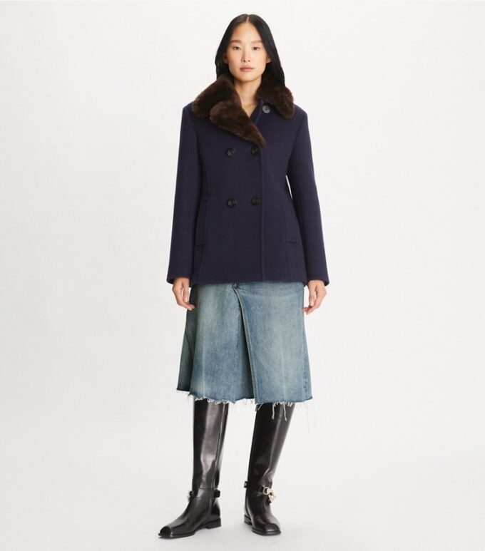 Flanell-Peacoat Flanell-Peacoat