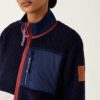 Fleece-Jacke mit Farbblock Fleece-Jacke mit Farbblock