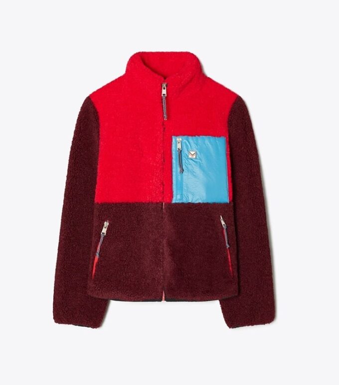 Fleecejacke mit Farbblock Fleecejacke mit Farbblock