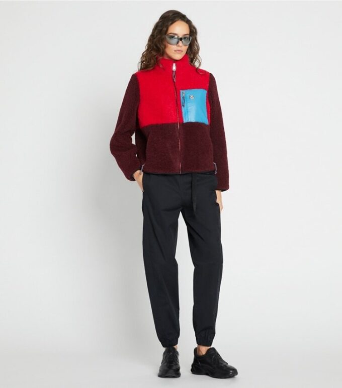 Fleecejacke mit Farbblock Fleecejacke mit Farbblock