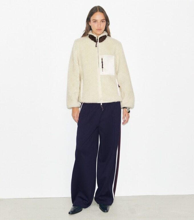 Fleecejacke mit Farbblock Fleecejacke mit Farbblock