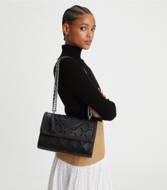 Fleming Diamond Perforated Convertible Schultertasche